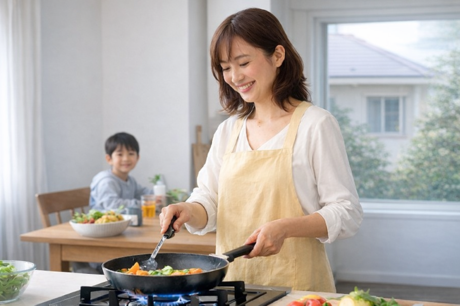 伊豆大島でLPガス・プロパンガスを利用する暮らしのイメージ